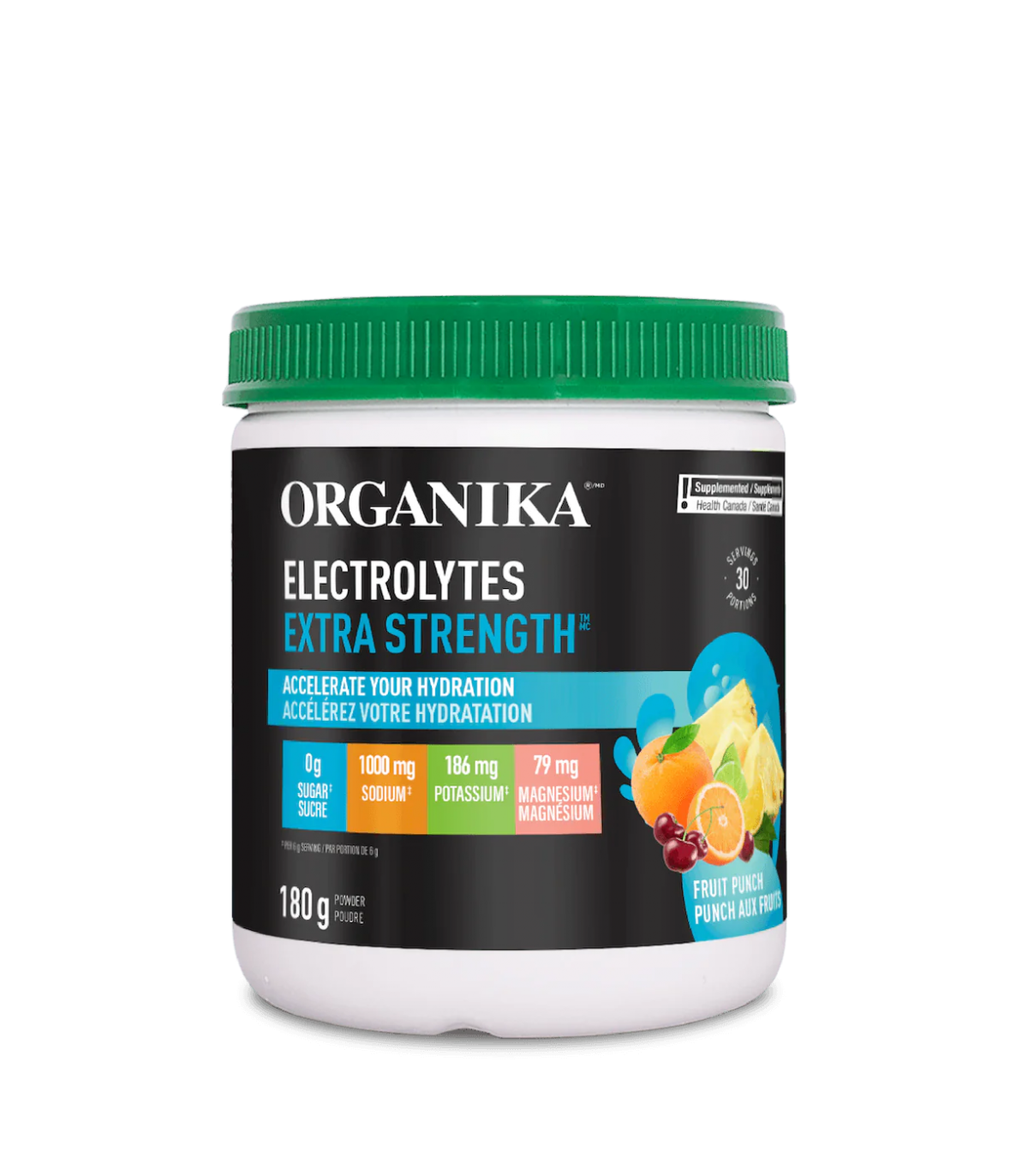 Organika Electrolytes Extra Strength Fruit Punch 180 g | Unbeatable Prices, Daily Deals | VITASHOP