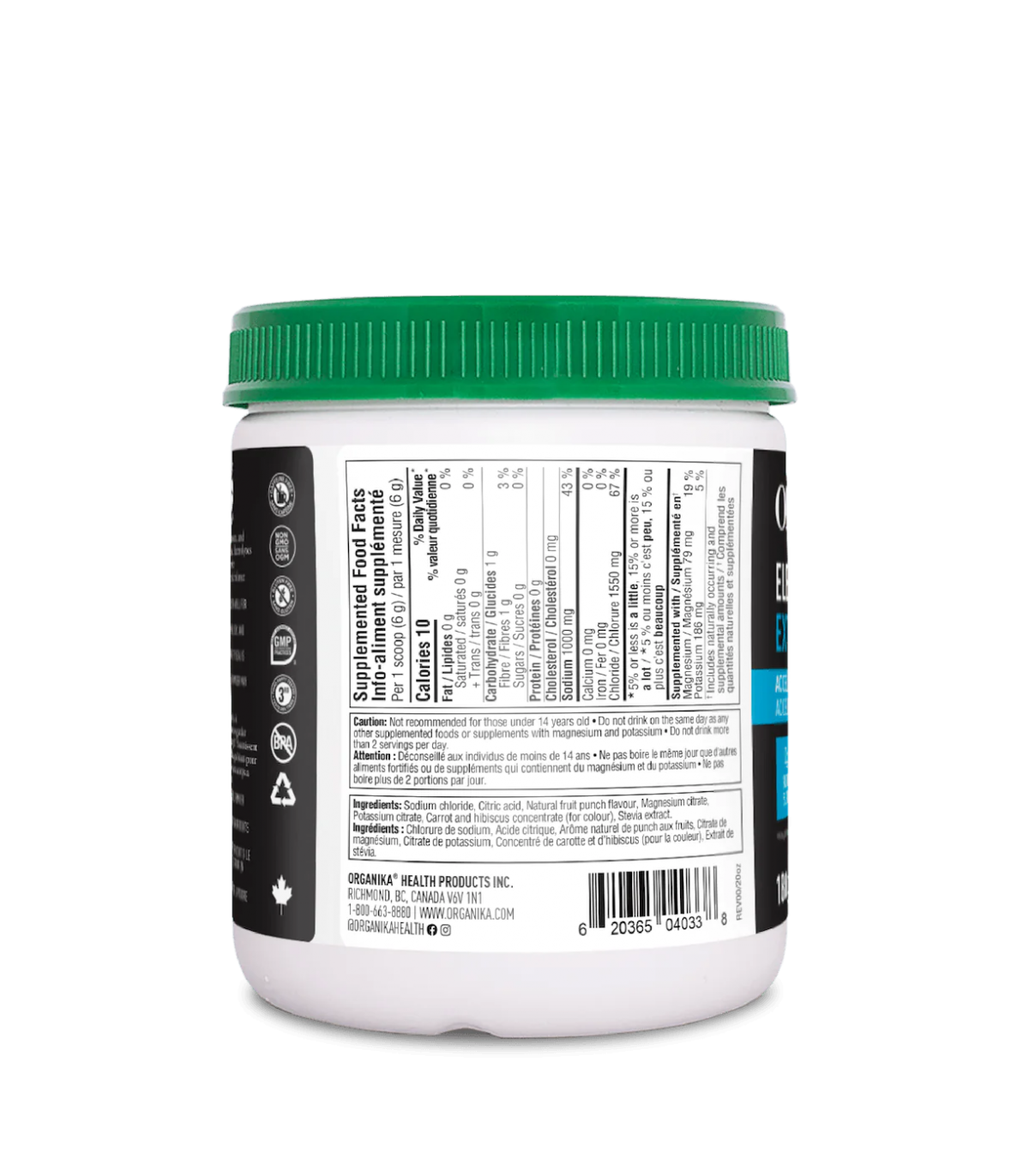 Organika Electrolytes Extra Strength Fruit Punch 180 g | Unbeatable Prices, Daily Deals | VITASHOP