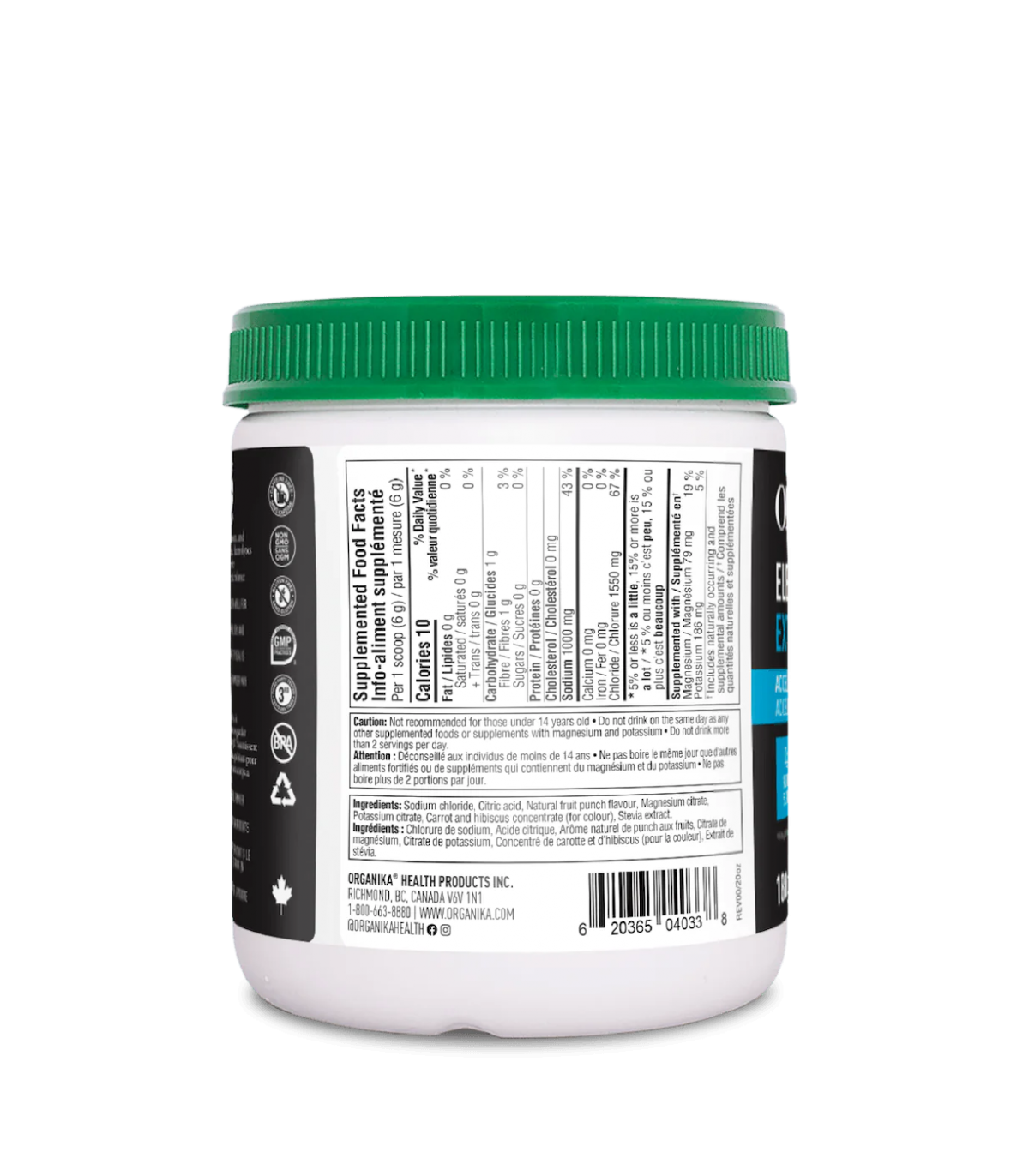 Organika Electrolytes Extra Strength Fruit Punch 180 g | Unbeatable Prices, Daily Deals | VITASHOP