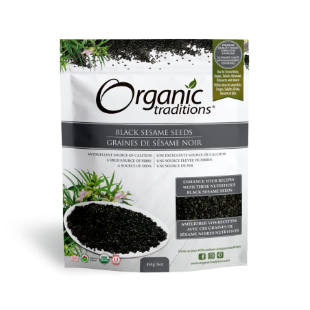 Organic Traditions Black Sesame Seeds 454 g | Unbeatable Prices, Daily Deals | VITASHOP