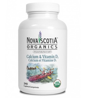Nova Scotia Organics 칼슘 & 비타민 D3 240정 | 매일 업데이트되는 특가 상품 | VITASHOP