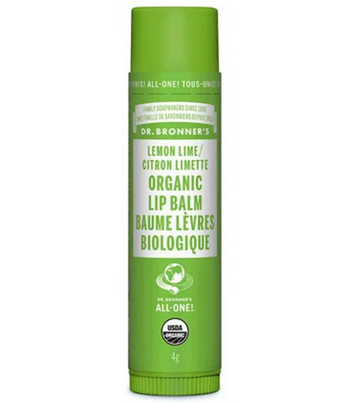 Dr. Bronner's Organic Lemon Lime Lip Balm 4 g | Unbeatable Prices, Daily Deals | VITASHOP