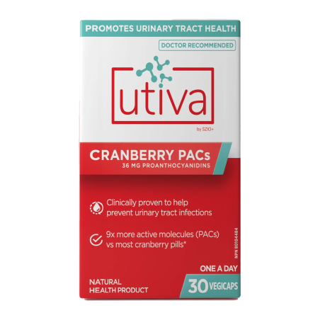 Utiva Utiva UTI Cranberry PACs 30 Veggie Caps | Unbeatable Prices, Daily Deals | VITASHOP