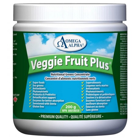 Omega Alpha Veggie Fruit Plus Natural 200 g | Unbeatable Prices, Daily Deals | VITASHOP