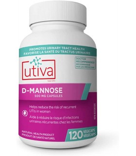 Utiva Utiva D-Mannose 120 Veggie Caps | Unbeatable Prices, Daily Deals | VITASHOP