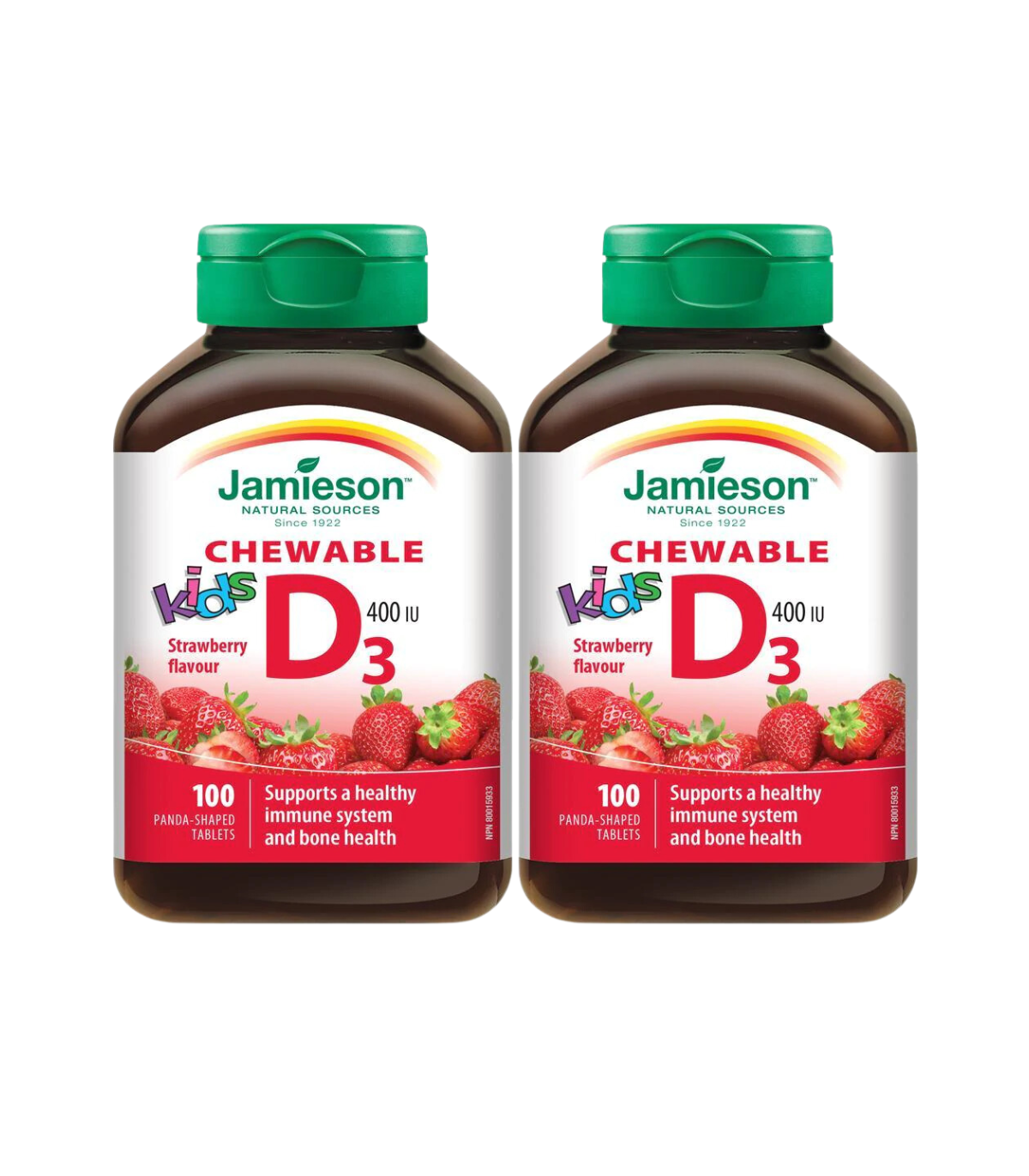 Vitamin D 400 IU Kids 100 Chewable Tablets | Safest & Easiest Shopping Vitamins Online | VITASHOP