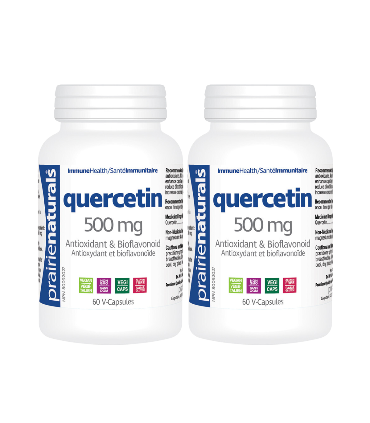 Prairie Naturals [2 FOR DEAL] Quercetin 500mg 60 Vegi Capsules | 매일 업데이트되는 특가 상품 | VITASHOP