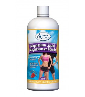 Omega Alpha Magnesium Liquid Strawberry 500 ml | Unbeatable Prices, Daily Deals | VITASHOP