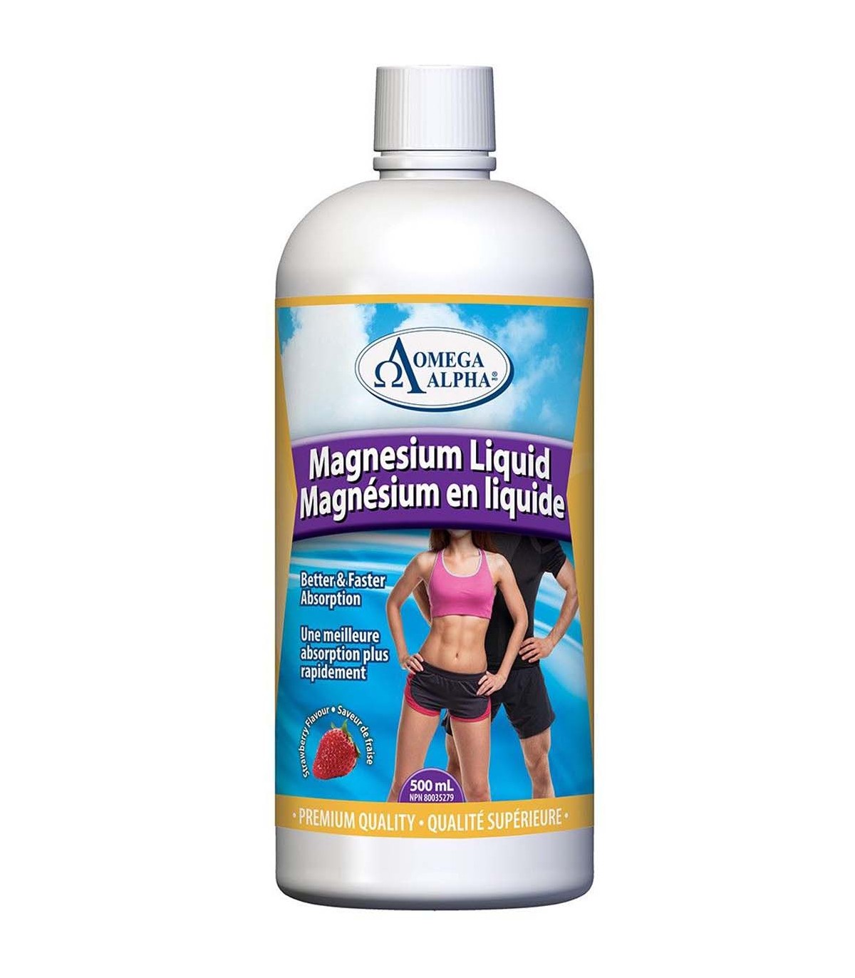 Omega Alpha Magnesium Liquid Strawberry 500 ml | Unbeatable Prices, Daily Deals | VITASHOP
