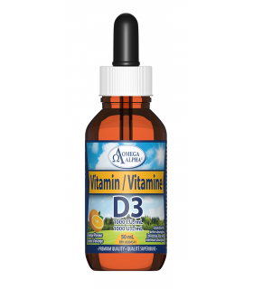 Omega Alpha Vitamin D3 1000 IU Drops Adult Orange 50 ml | Unbeatable Prices, Daily Deals | VITASHOP