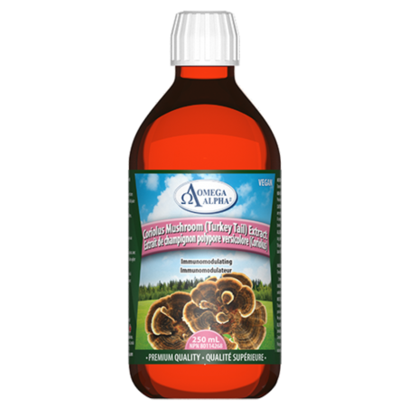 Omega Alpha Mushroom Extract Coriolus (Turkey Tail) 250 mL | Unbeatable Prices, Daily Deals | VITASHOP