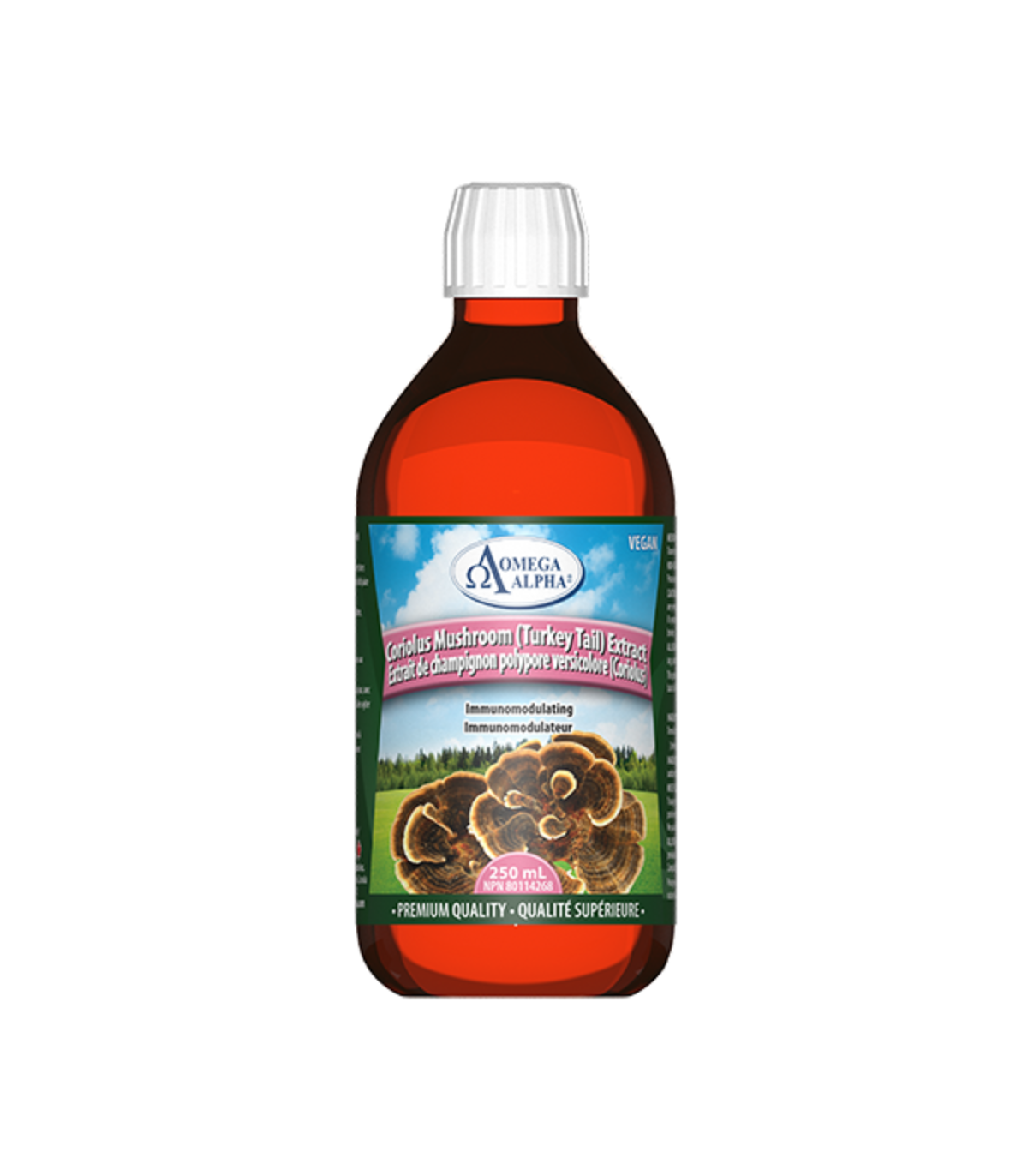 Omega Alpha Mushroom Extract Coriolus (Turkey Tail) 250 mL | Unbeatable Prices, Daily Deals | VITASHOP
