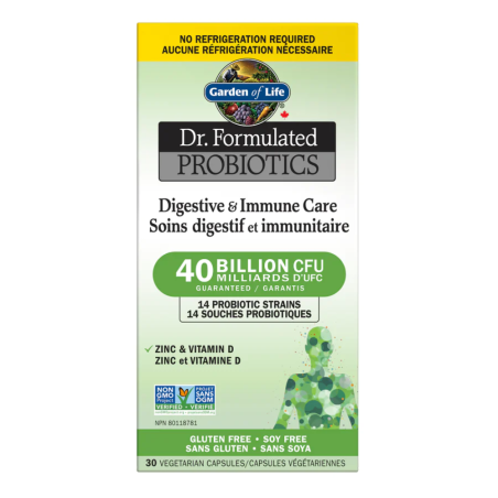 Garden of Life Dr. Formulated Digestive & Immune Care 40 Billion CFU 30 Vcaps | 每天不同折扣, 全网最低价格 | 种类齐全的保健品店铺 VITASHOP, 只有你想不到, 没有
