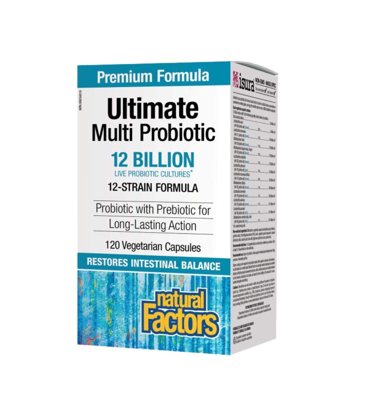 Natural Factors Ultimate Multi Probiotic 12 Billion Live Probiotic Cultures, 120 Vegetarian Capsules | 每天不同折扣, 全网最低价格 | 种类齐全的保健品