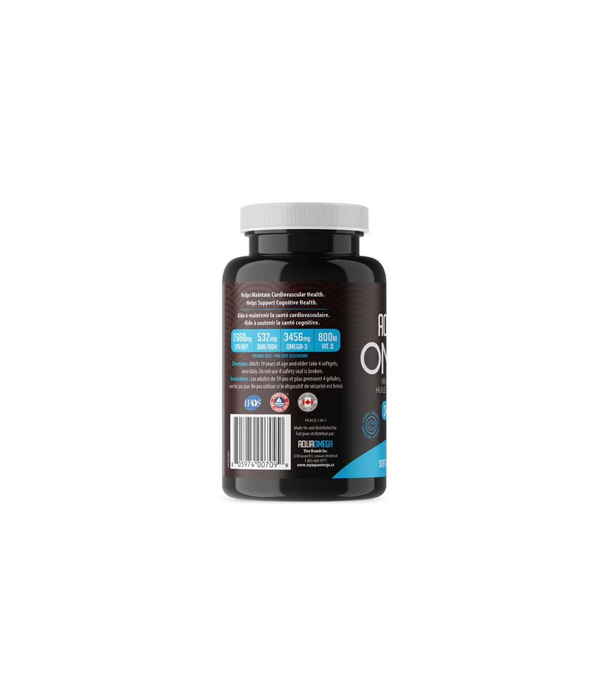 AquaOmega High EPA 120 Softgels | Safest & Easiest Shopping Vitamins Online | VITASHOP