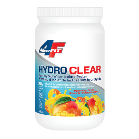 Prairie Naturals 4EverFit Hydro Clear 100% Whey Protein Hydrosylate Peach Ring 520 g | 매일 업데이트되는 특가 상품 | VITASHOP