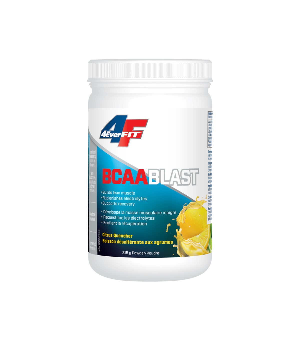 Prairie Naturals 4EverFit BCAA Blast - Advanced Electrolyte Matrix - Citrus Quencher 315 g | 매일 업데이트되는 특가 상품 | VITASHOP