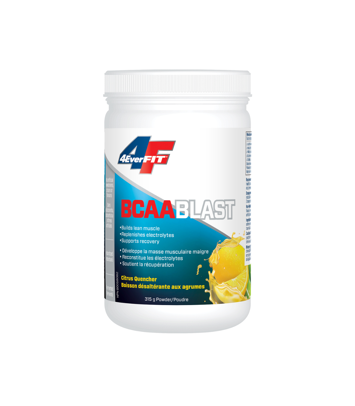 Prairie Naturals 4EverFit BCAA Blast - Advanced Electrolyte Matrix - Citrus Quencher 315 g | 매일 업데이트되는 특가 상품 | VITASHOP