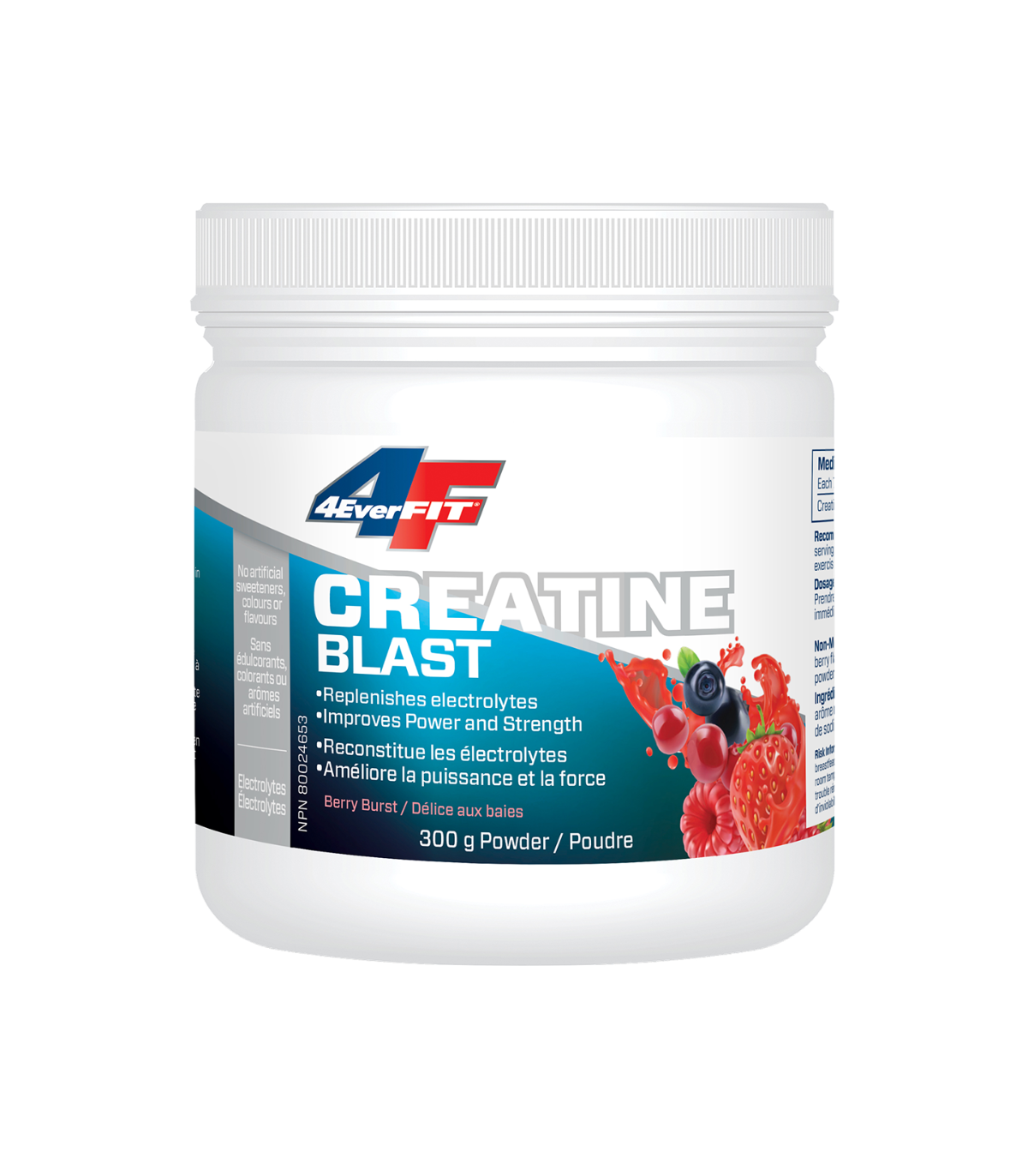 Prairie Naturals 4EverFit Creatine Blast - Advanced Electrolyte Matrix - Berry Burst 300 g | 每天不同折扣, 全网最低价格 | 种类齐全的保健品店铺 VITASHO