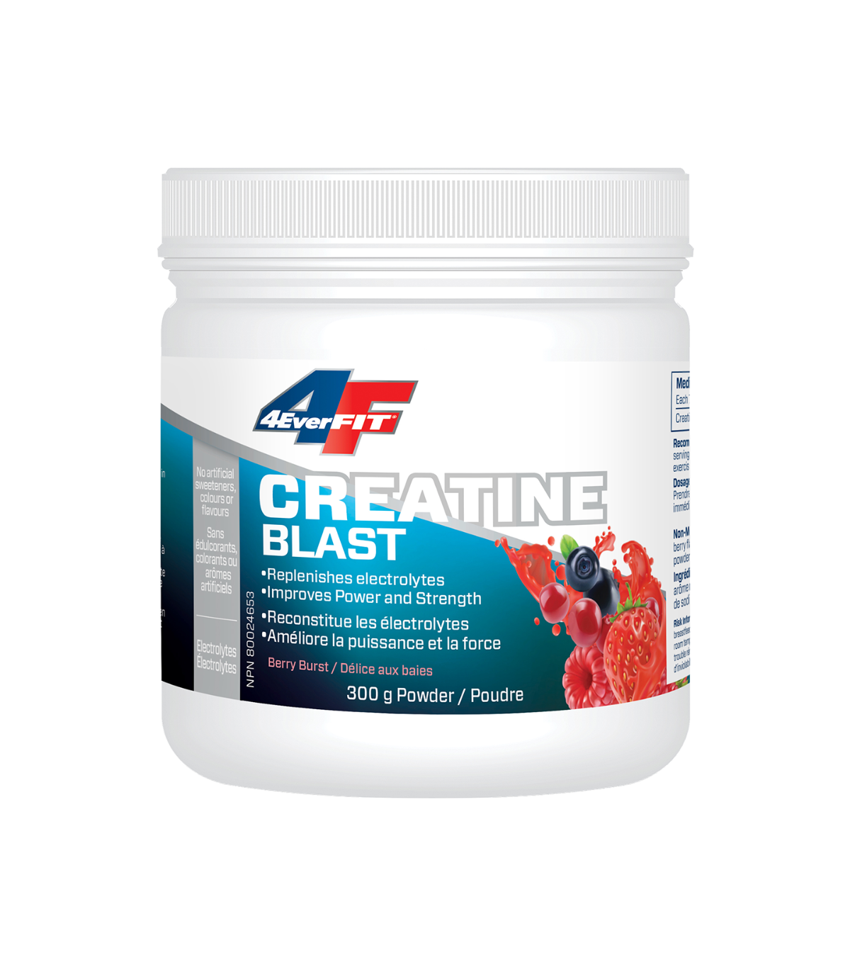 Prairie Naturals 4EverFit Creatine Blast - Advanced Electrolyte Matrix - Berry Burst 300 g | 每天不同折扣, 全网最低价格 | 种类齐全的保健品店铺 VITASHO