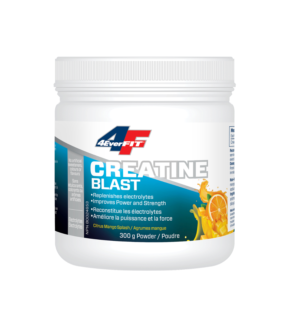 4EverFit Creatine Blast - Advanced Electrolyte Matrix - Citrus Mango Splash 300 g