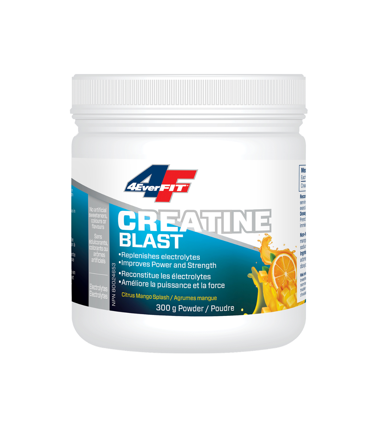 4EverFit Creatine Blast - Advanced Electrolyte Matrix - Citrus Mango Splash 300 g