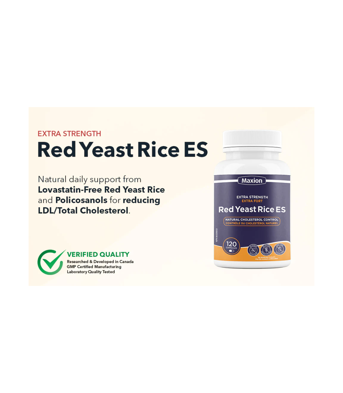 Maxion Nutrition Maxion Red Yeast Rice Extra Strength 120 Caps | 매일 업데이트되는 특가 상품 | VITASHOP