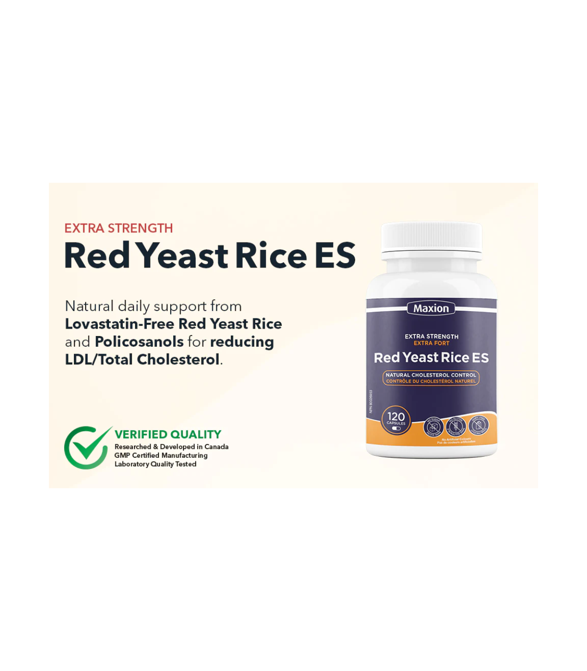 Maxion Nutrition Maxion Red Yeast Rice Extra Strength 120 Caps | 매일 업데이트되는 특가 상품 | VITASHOP