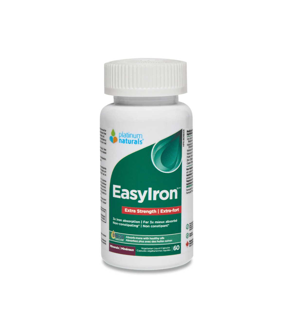 Platinum Naturals EasyIron Extra Strength 60 Caps | 매일 업데이트되는 특가 상품 | VITASHOP