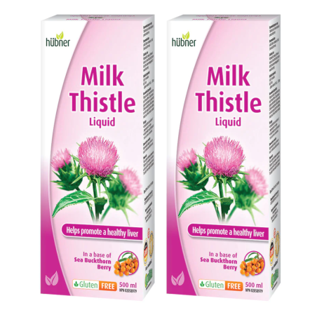Hübner [2 FOR DEAL] Milk Thistle Liquid 870 mg 500 ml W/ Sea Buckthorn | Unbeatable Prices, Daily Deals | VITASHOP