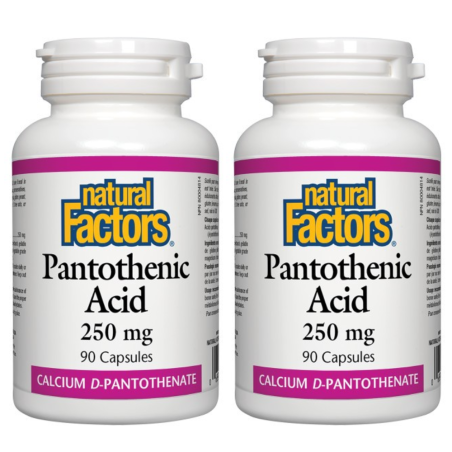 Natural Factors [2 FOR DEAL] Pantothenic Acid 250 mg, 90 Capsules | 매일 업데이트되는 특가 상품 | VITASHOP
