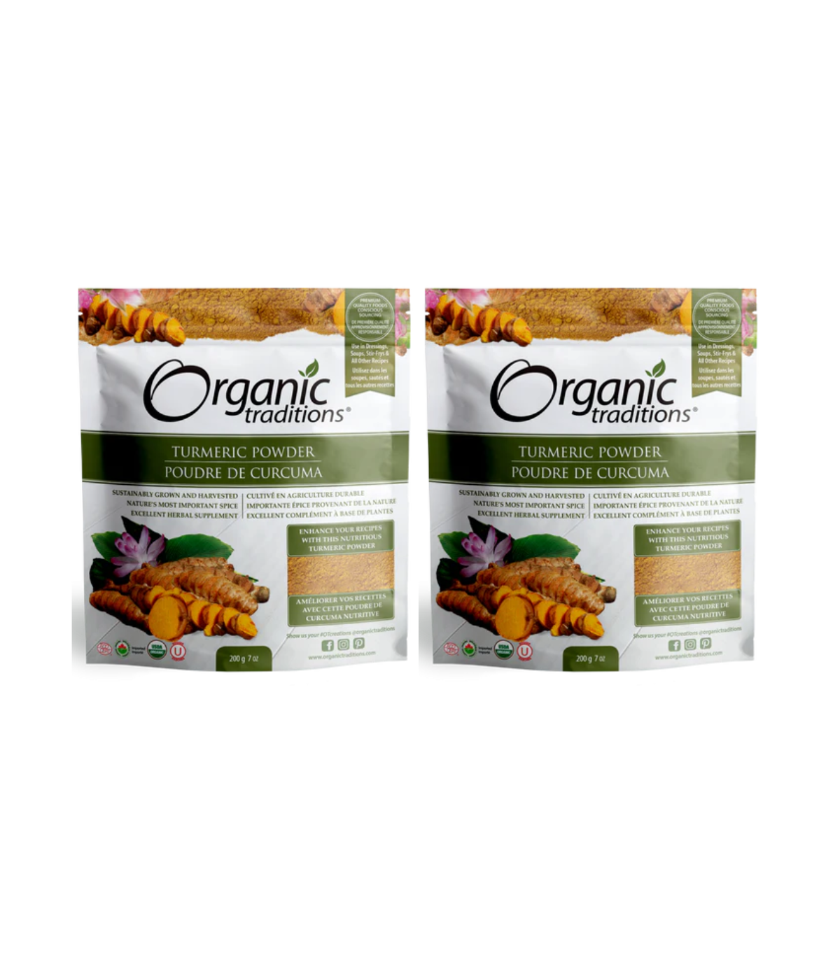 Organic Traditions [2 FOR DEAL] Turmeric Powder 200 g | 매일 업데이트되는 특가 상품 | VITASHOP