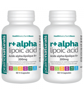 Prairie Naturals [2 FOR DEAL] R(+) Alpha Lipoic Acid 200 mg 60 Vegi Capsules | Unbeatable Prices, Daily Deals | VITASHOP