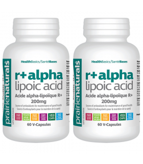 Prairie Naturals [2 FOR DEAL] R(+) Alpha Lipoic Acid 200 mg 60 Vegi Capsules | Unbeatable Prices, Daily Deals | VITASHOP
