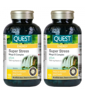 QUEST [2 FOR DEAL] Super Stress B Complex + Vit C 120 Tablets | 每天不同折扣, 全网最低价格 | 种类齐全的保健品店铺 VITASHOP, 只有你想不到, 没有你买不到 !