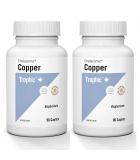 Trophic Vitamins [2 FOR DEAL] Copper Chelazome 2 mg 90 Caplets | 매일 업데이트되는 특가 상품 | VITASHOP