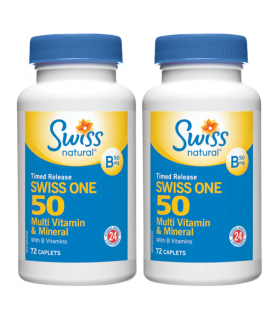 Swiss Natural [2 FOR DEAL] Swiss One 50 TR Multi With B Com 72 Capsules | 매일 업데이트되는 특가 상품 | VITASHOP