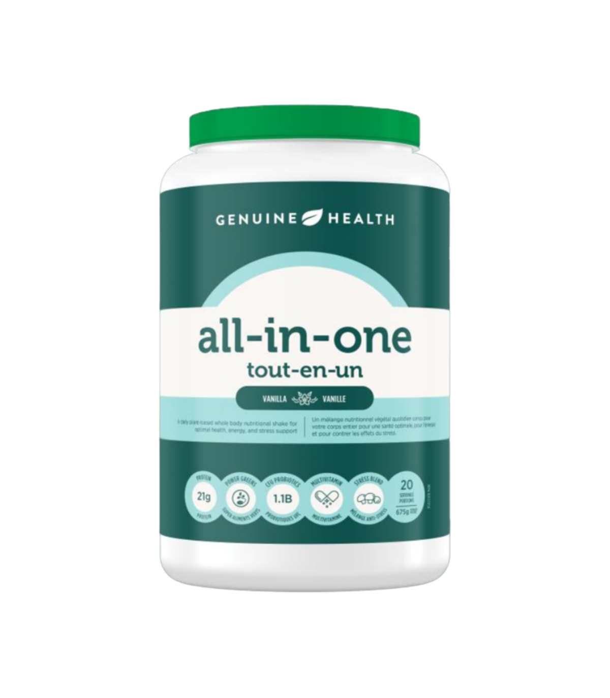 Genuine Health all-in-one vanilla 675 g | Unbeatable Prices, Daily Deals | VITASHOP
