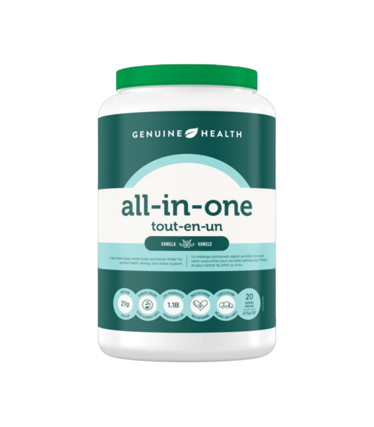 Genuine Health all-in-one vanilla 675 g | Unbeatable Prices, Daily Deals | VITASHOP
