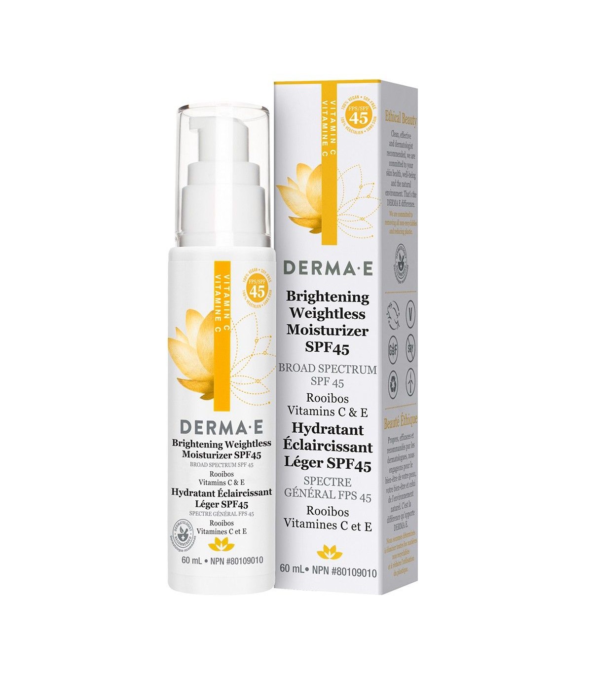 DERMA E Derma E Vitamin C Brightening Weightless Moisturizer SPF45 60mL | 매일 업데이트되는 특가 상품 | VITASHOP