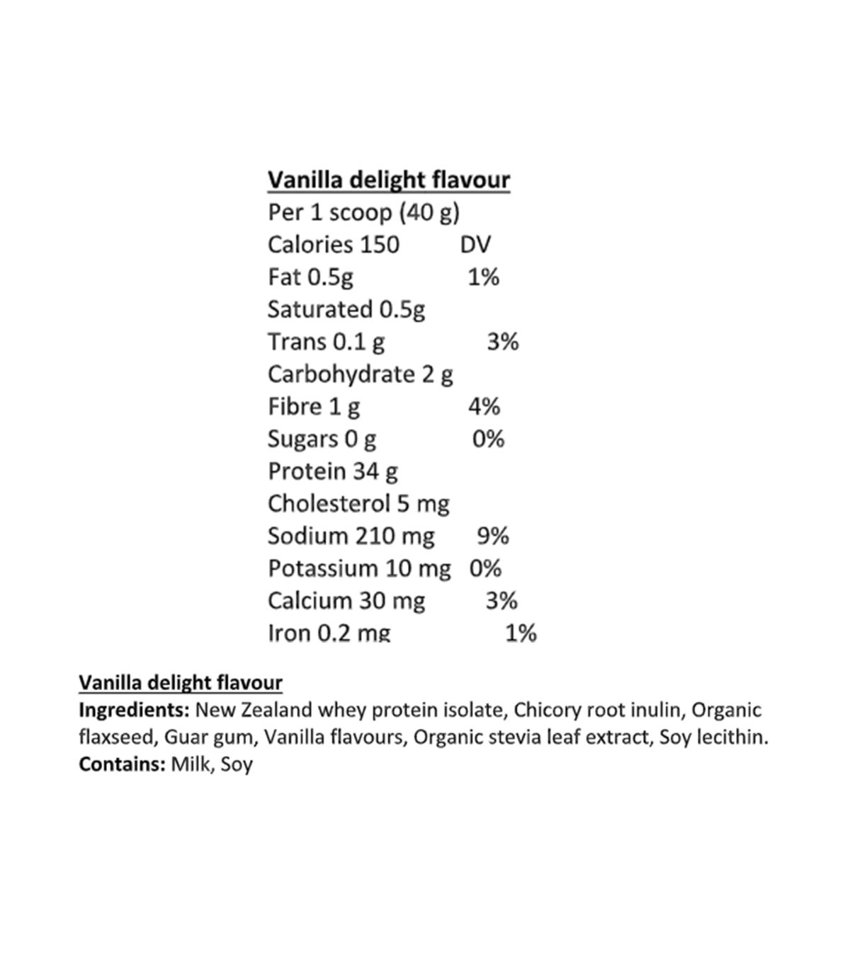 Progressive Grass Fed Whey Isolate Protein Vanilla Delight 850g