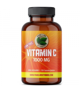 PURE LAB VITAMINS Vitamin C 1000 mg Corn Free 120 Capsules | Unbeatable Prices, Daily Deals | VITASHOP