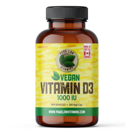 PURE LAB VITAMINS Vegan Vitamin D3 1000 IU 240 Veggie Caps | 每天不同折扣, 全网最低价格 | 种类齐全的保健品店铺 VITASHOP, 只有你想不到, 没有你买不到 !