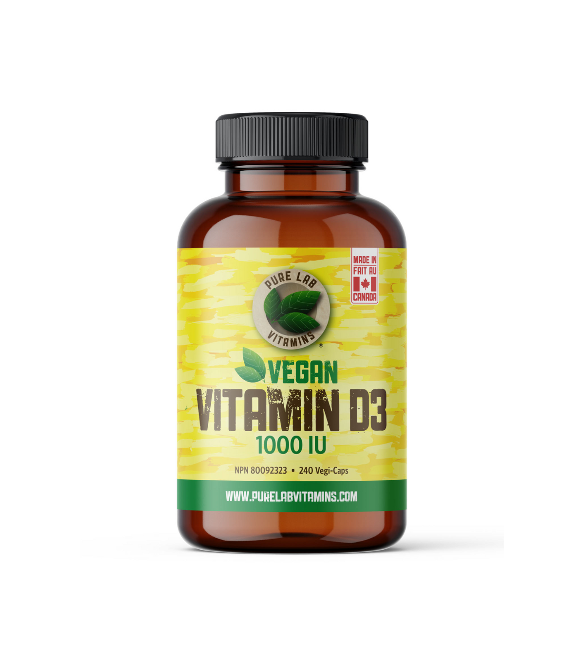 PURE LAB VITAMINS Vegan Vitamin D3 1000 IU 240 Veggie Caps | 每天不同折扣, 全网最低价格 | 种类齐全的保健品店铺 VITASHOP, 只有你想不到, 没有你买不到 !