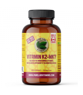 PURE LAB VITAMINS Vitamin K2 MK7 Soy Free 90 Veggie Caps | Unbeatable Prices, Daily Deals | VITASHOP