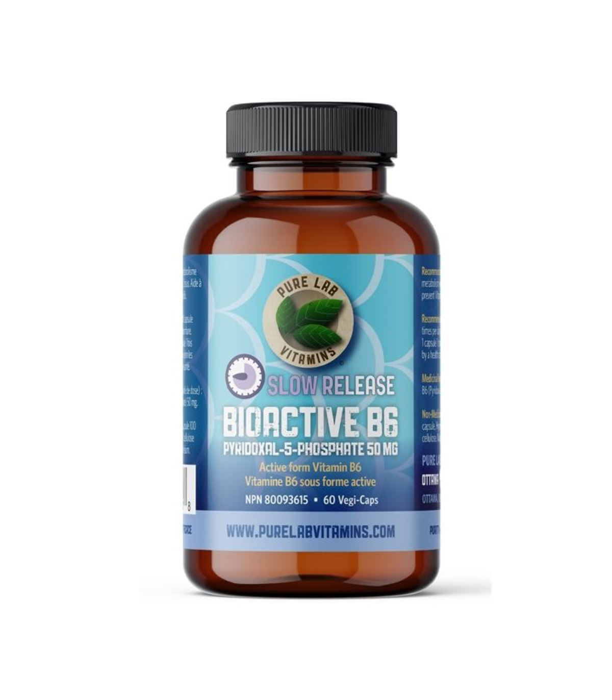PURE LAB VITAMINS Bioactive B6 Pyridoxal-5-Phosphate 50 mg Slow Release 60 Veggie Caps | 매일 업데이트되는 특가 상품 | VITASHOP