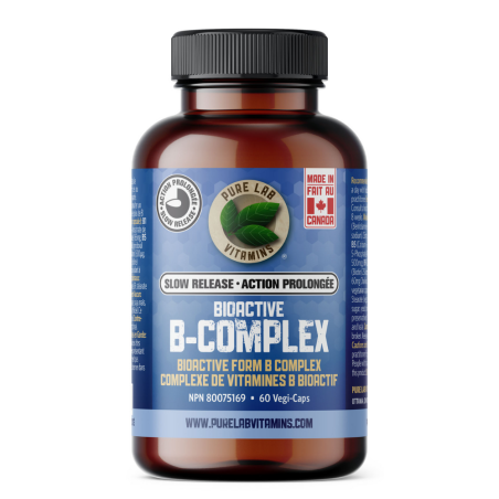 PURE LAB VITAMINS Bioactive B Complex Slow Release 60 Veggie Caps | Unbeatable Prices, Daily Deals | VITASHOP