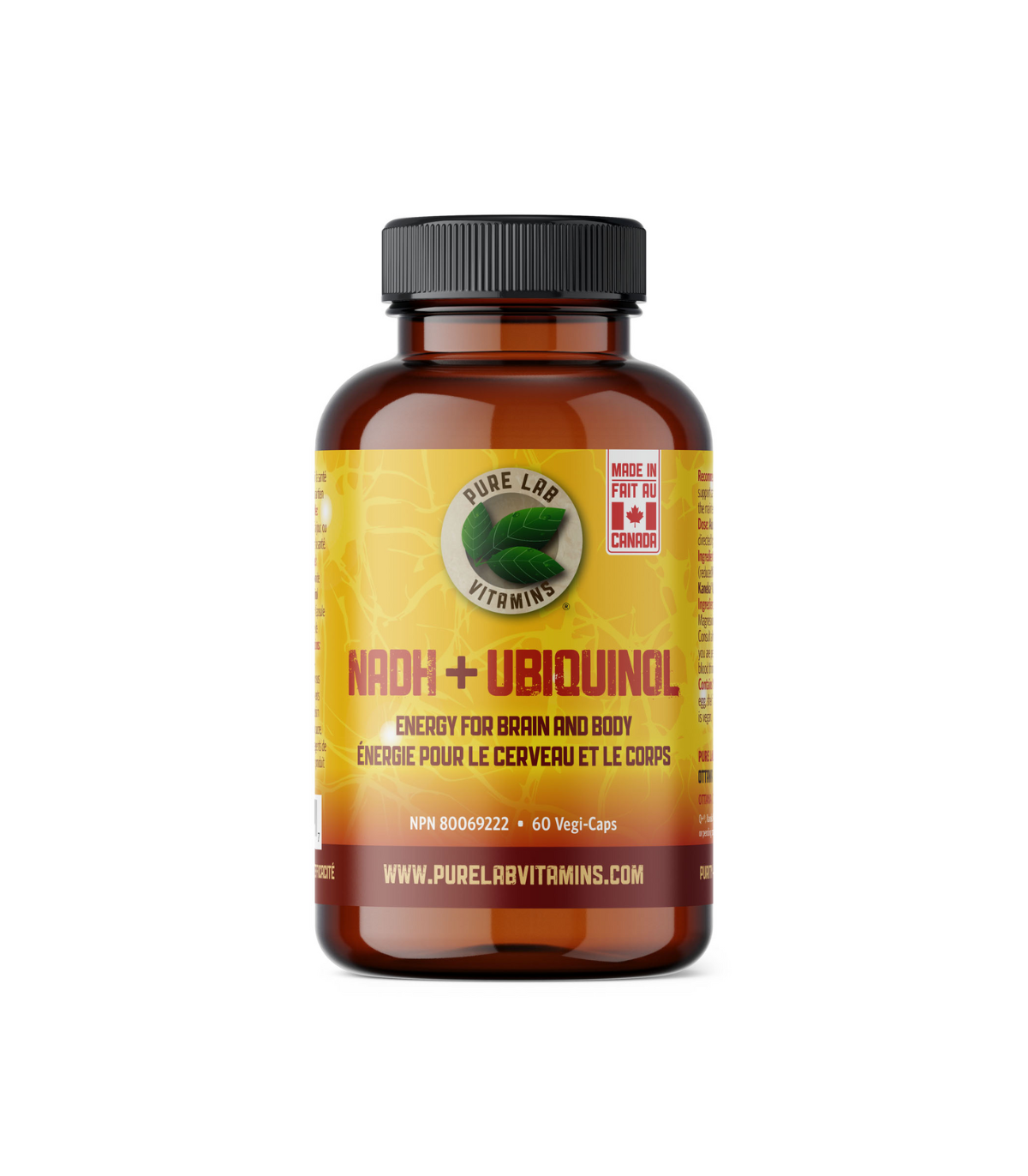 PURE LAB VITAMINS NADH + Ubiquinol 60 Veggie Caps | 매일 업데이트되는 특가 상품 | VITASHOP