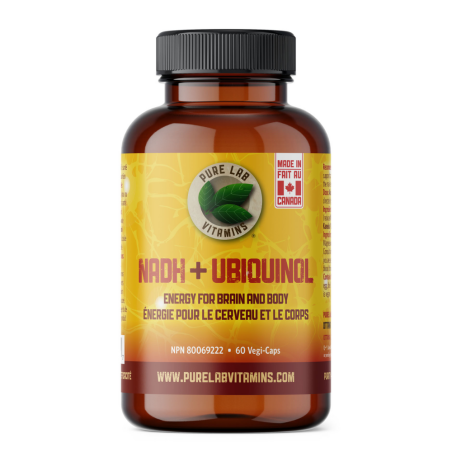 PURE LAB VITAMINS NADH + Ubiquinol 60 Veggie Caps | 매일 업데이트되는 특가 상품 | VITASHOP