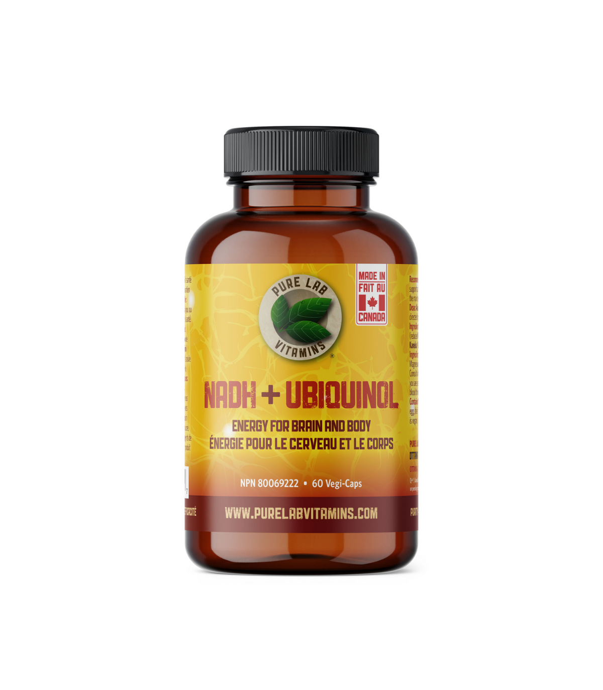 PURE LAB VITAMINS NADH + Ubiquinol 60 Veggie Caps | 매일 업데이트되는 특가 상품 | VITASHOP
